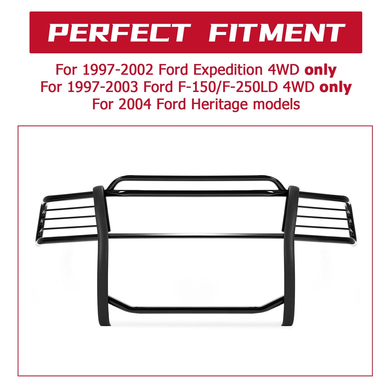 Front Bumper Grille Brush Guard for Ford Expedition F-150 4WD (1997–2002)