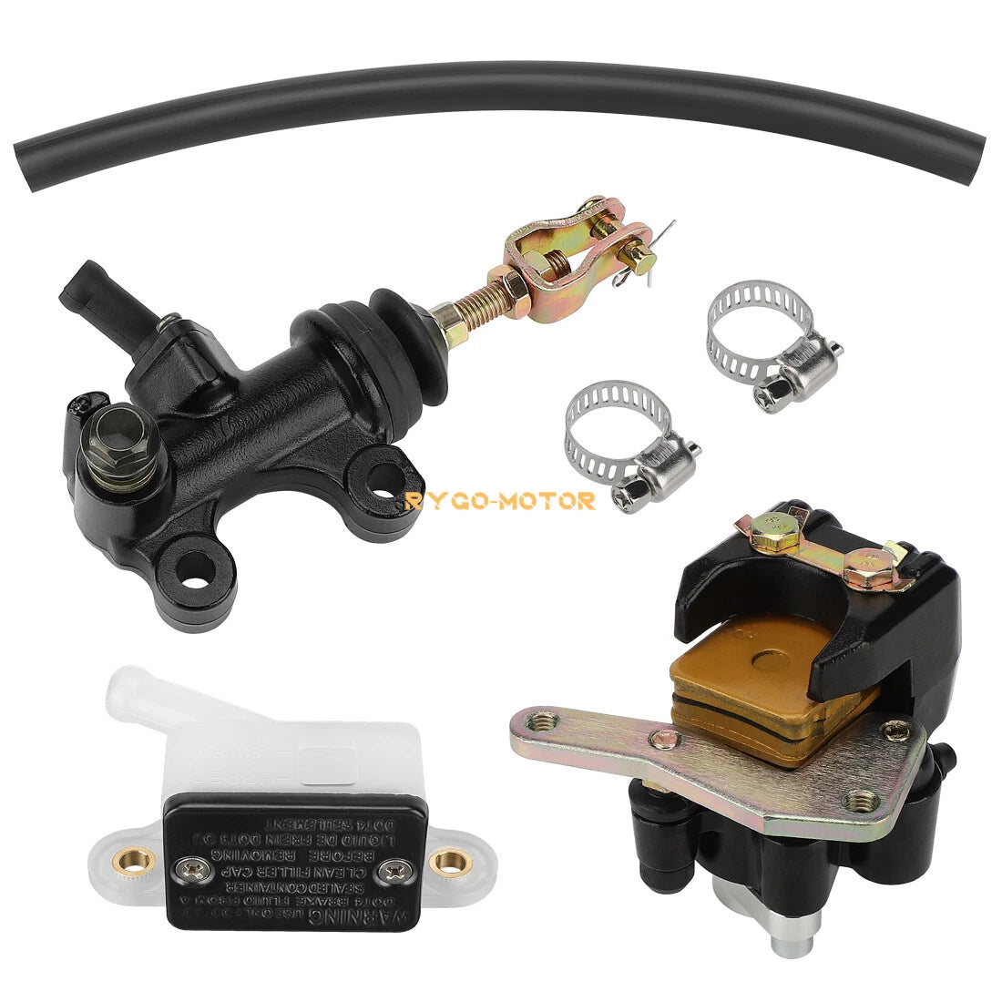 Rear Brake Caliper & Brake Master Cylinder Assy for Honda ATC200X (1983–1985)
