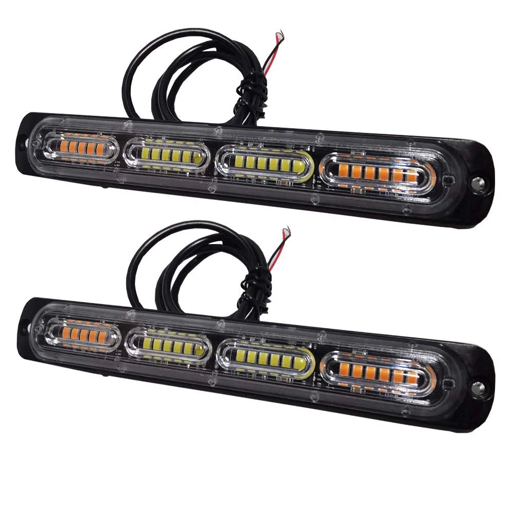 2X 24 LED Strobe Lights for Emergency Flashing Warning Beacon 12V