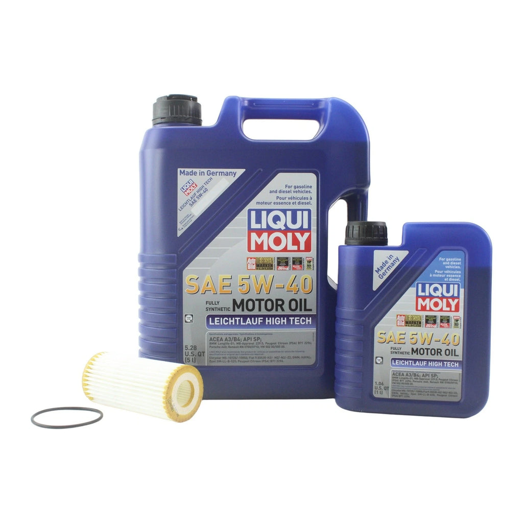 6L Liqui Moly Leichtlauf High Tech 5W-40 Oil Change Kit for Audi L4 (1996–2023)