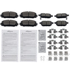Set of 4 Ceramic Brake Pads for Toyota Prius Prime (2017–2019)