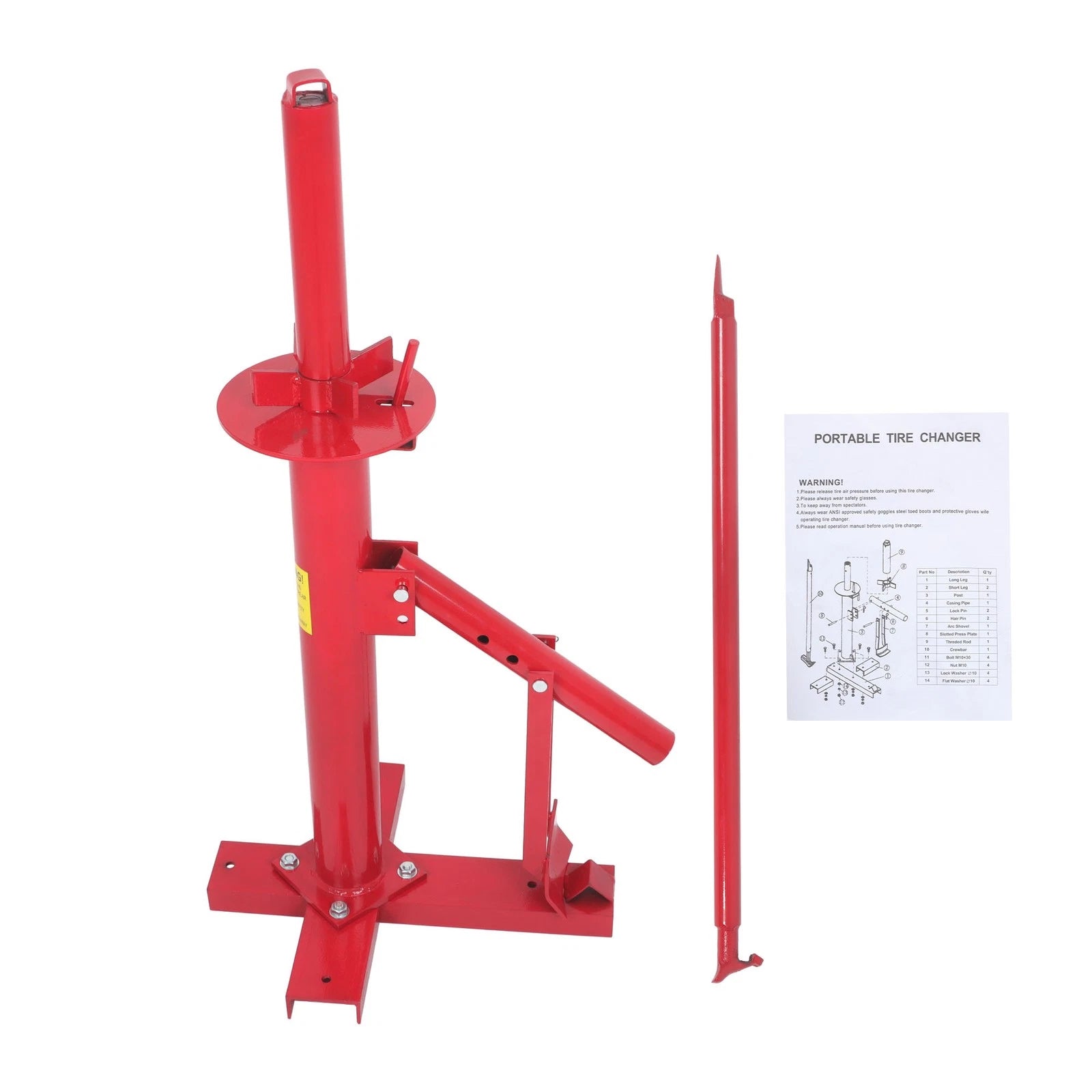 Portable Tire Bead Breaker for Hand Tools (8" to 16")