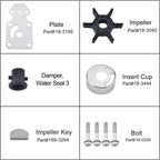 Water Pump Repair Kit for Yamaha Outboard 9.9 15 20 HP (63V-W0078-00)