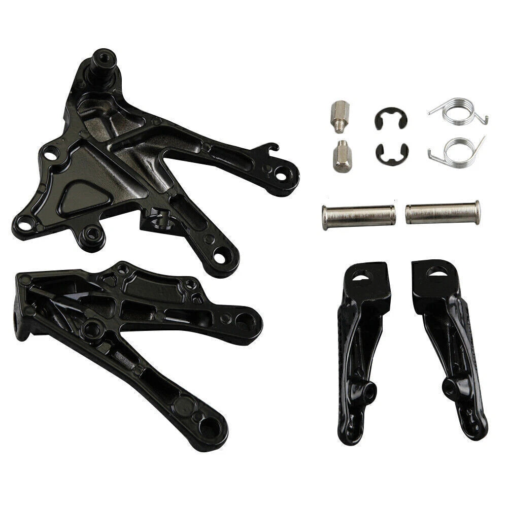 Front Rider Foot Pegs Footrest Brackets for Kawasaki ZX10R (2006–2010)