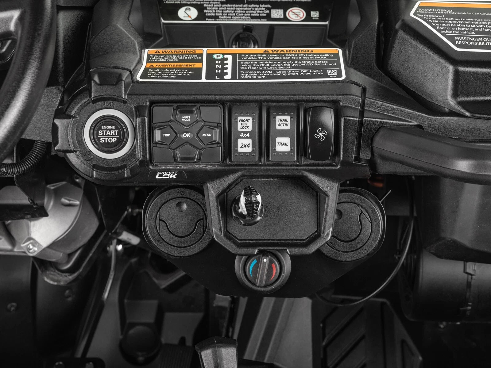 In-Dash Cab Heater for Can-Am Commander (2021–2023)