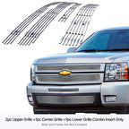 Stainless Chrome Billet Grille Combo for Chevy Silverado 1500 (2007-2013)