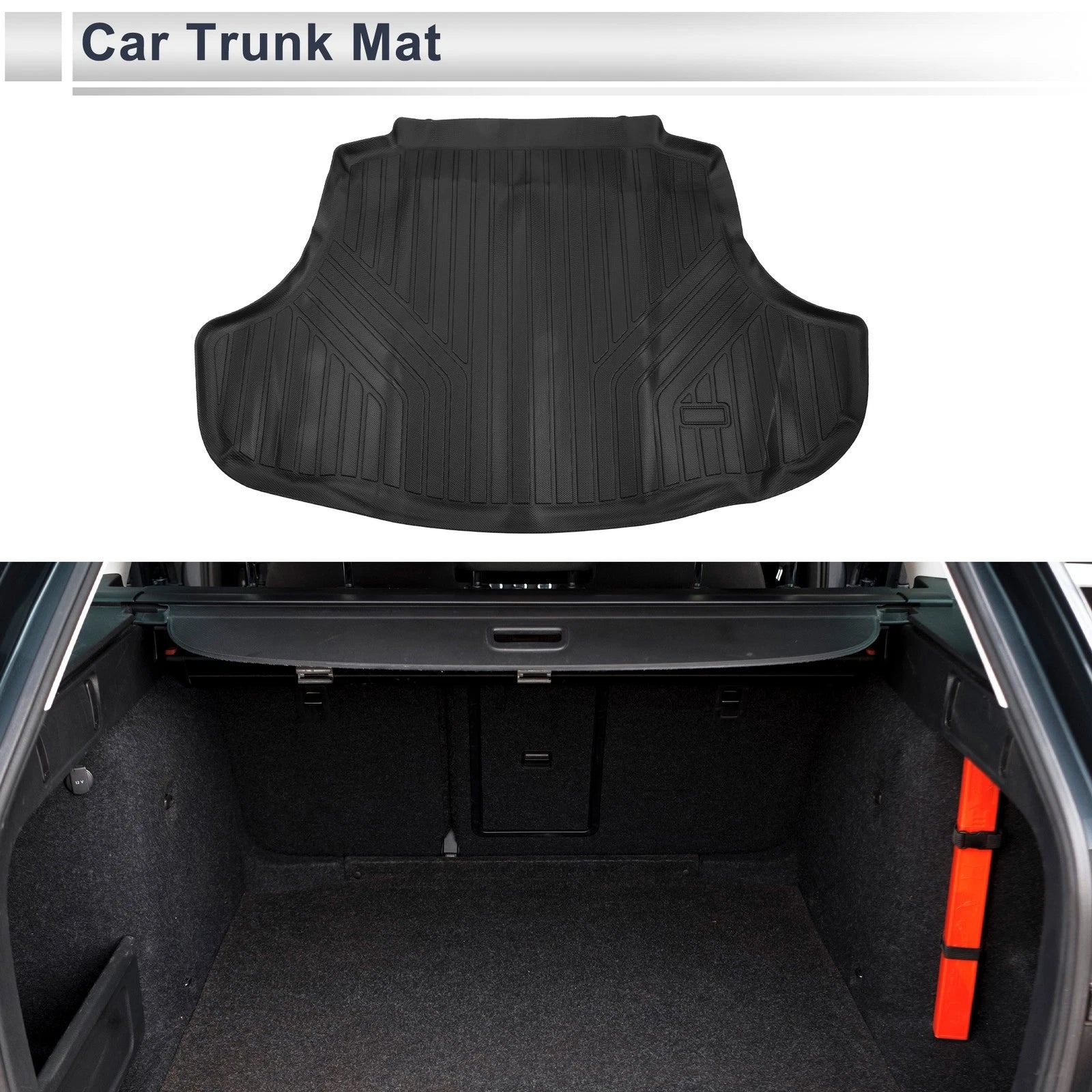 Cargo Liner Rear Trunk Mat for Lexus ES ES350 ES300H (2019–2024) TPE Black