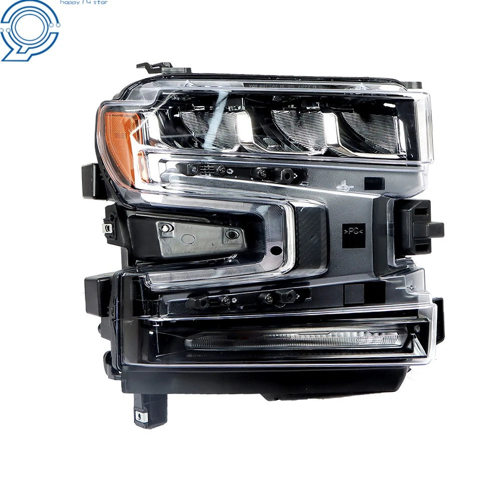 LED Headlight for Silverado 1500 (2019–2020) Black Housing Clear Lens Right