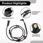 ABS Wheel Speed Sensor No. 52122426AA for Dodge Ram 2500 3500 (2009–2010)