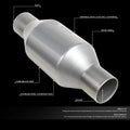 Universal Fit Weld On Catalytic Converter Exhaust Pipe Kit 2" Inlet