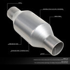 Universal Fit Weld On Catalytic Converter Exhaust Pipe Kit 2" Inlet