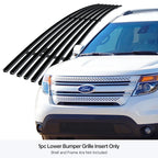 Stainless Steel Black Billet Grille Insert for Ford Explorer (2011-2015)