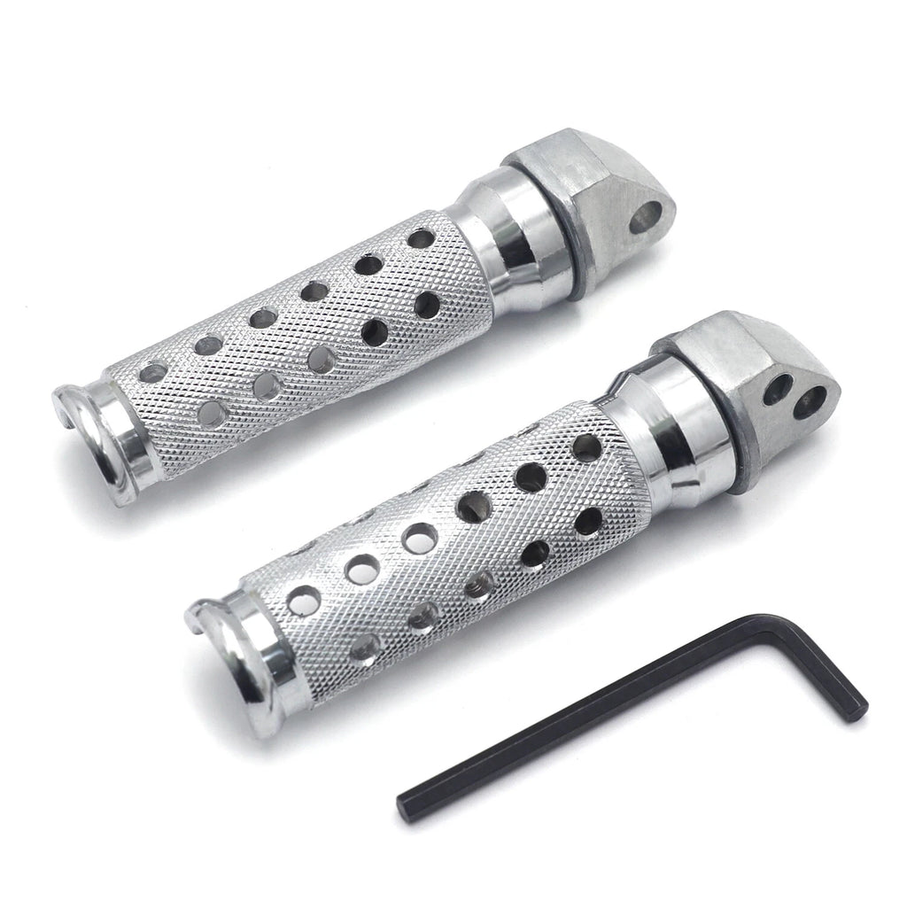 Chrome Rear Foot Pegs for Suzuki GSXR 600 750 TL1000S DR-Z400SM (1997–1999)