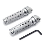 Chrome Rear Foot Pegs for Suzuki GSXR 600 750 TL1000S DR-Z400SM (1997–1999)