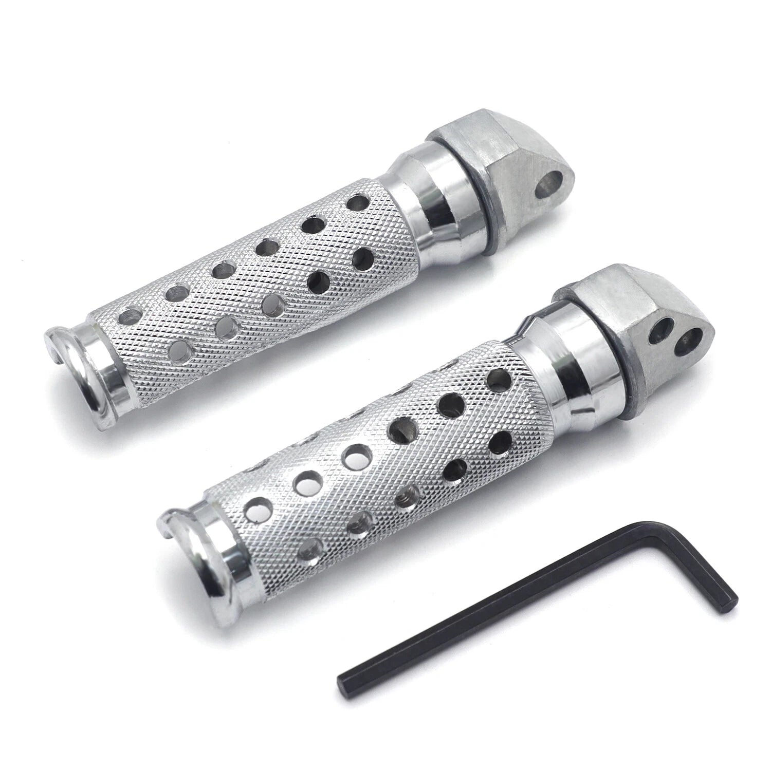 Chrome Rear Foot Pegs for Suzuki GSXR 600 750 TL1000S DR-Z400SM (1997–1999)