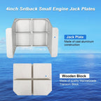 4" Mini Jacker Outboard Jack Plate for Outboard Motors Up to 35HP