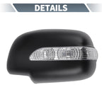 Pair Rearview Mirror Cover Overlay Matte Black for Lexus RX300 RX330 RX350 (2003)