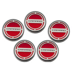 Chrome Cap Covers w Black C-Fiber Inlay for Camaro 2010–2015