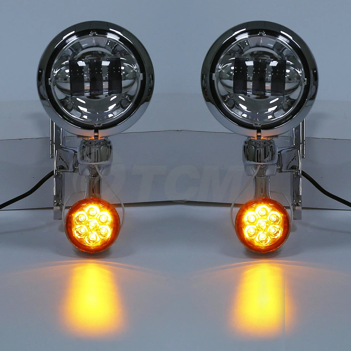 LED Turn Signal Fog Light Bracket for Harley Electra Street Glide FLHX FLHR (2007–2023)