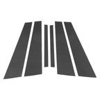 Set of 6 Door Pillar Window Trim for BMW 7-Series (2017–2022) Carbon Fiber