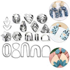 Set of 36 Pottery Earring Molds for DIY Crafts