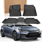 2 Row Liner Set for Toyota Corolla Sedan (2020–2025) Floor Mats Black