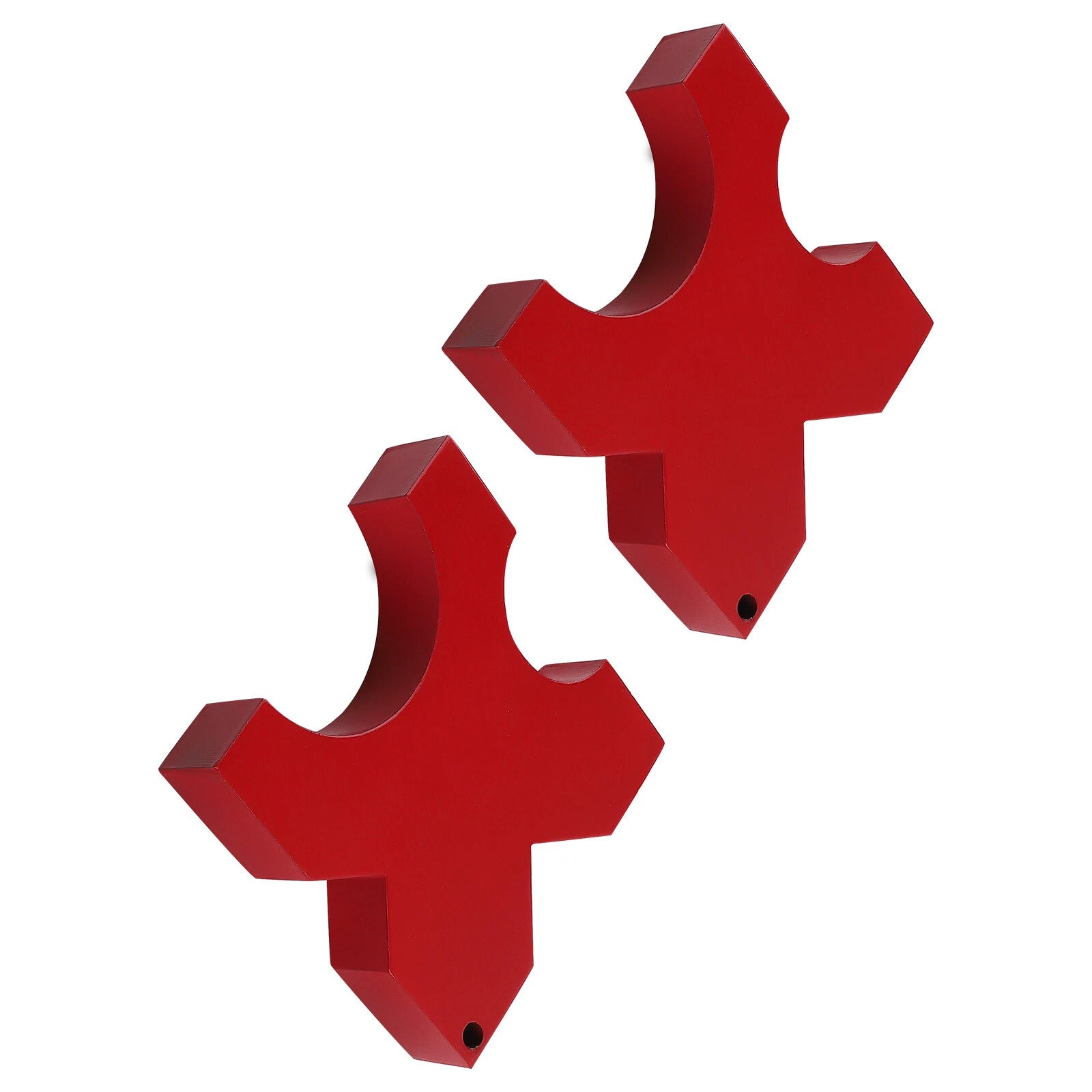 Set of 2 Bed Plates for H-Frame Shop Press (5x5x1 inch)