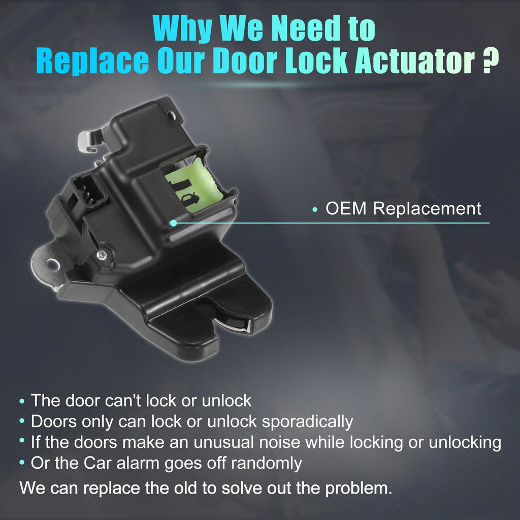 Rear Liftgate Door Lock Actuator Motor for Kia Rio (2012–2017) No. 812301W010