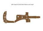 EVA Foam Teak Deck Floor Pad for Chaparral 256 SSI (2007)