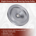 Single Groove Power Steering Pump Pulley for Chevy Camaro (1970–1974)