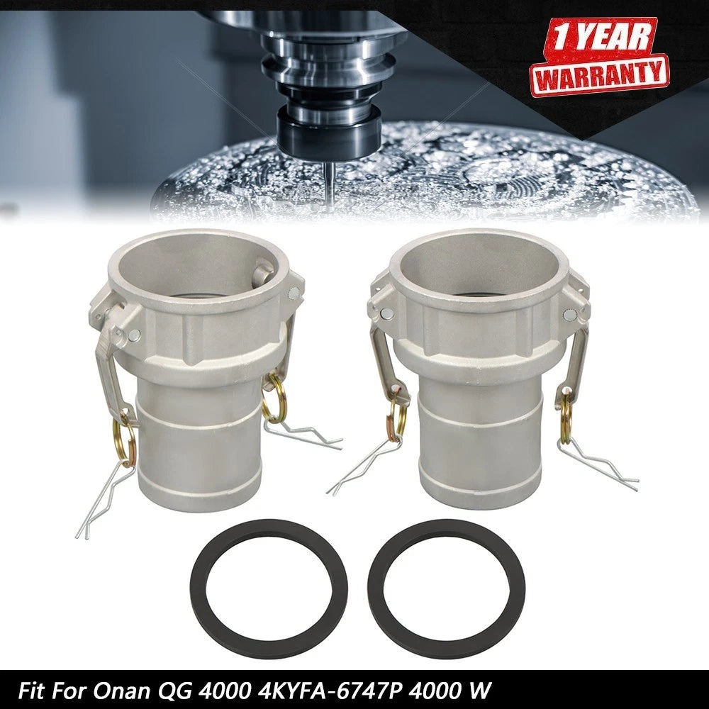 2X Aluminum Type C Cam Lock Fittings for Automotive Applications