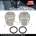 2X Aluminum Type C Cam Lock Fittings for Automotive Applications