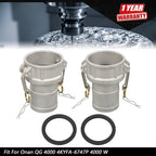 2X Aluminum Type C Cam Lock Fittings for Automotive Applications