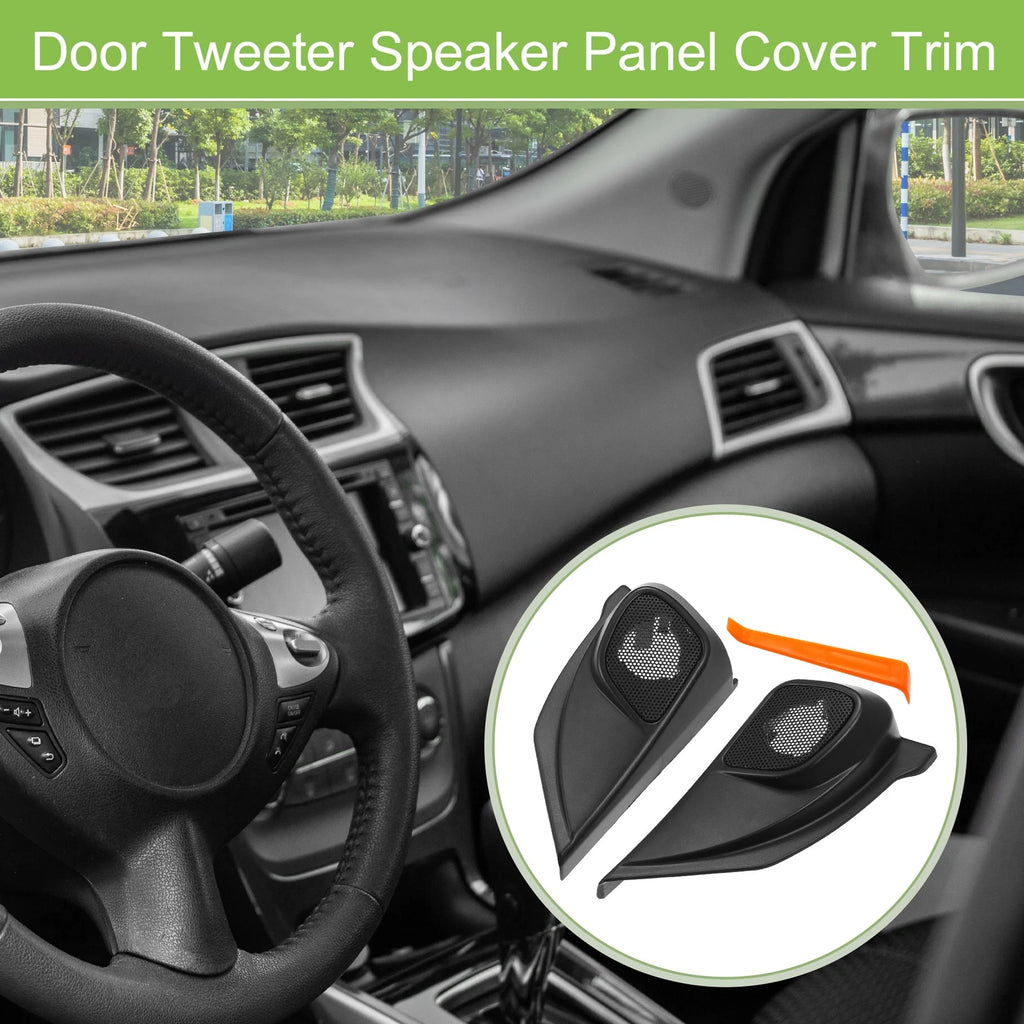Pair A Pillar Door Tweeter Speaker Cover Trim for Honda CR-V (2012–2015) Black