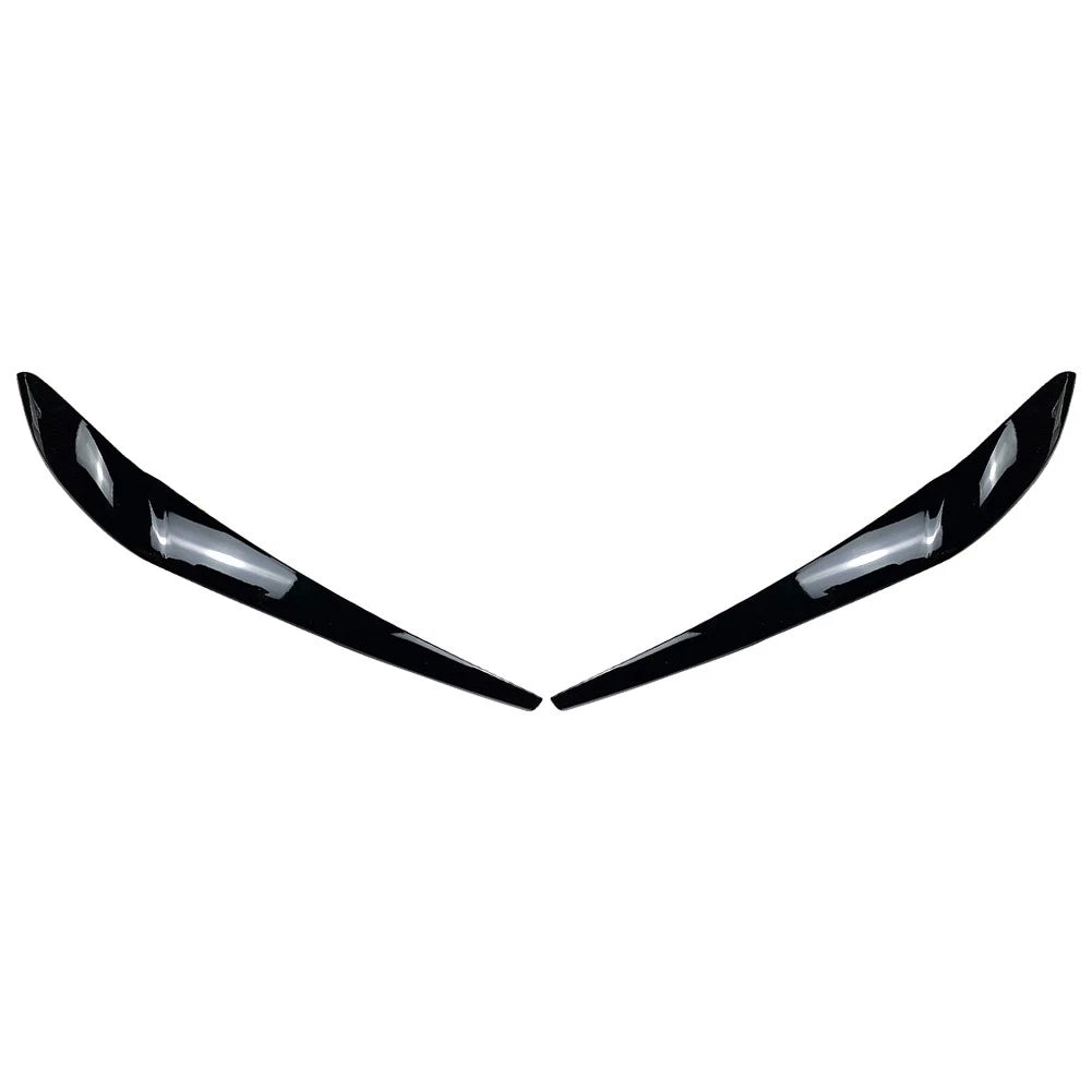 Front Headlight Eyebrow Eyelid Cover for BMW X3 F25 X4 F26 (2014–2017) Gloss Black