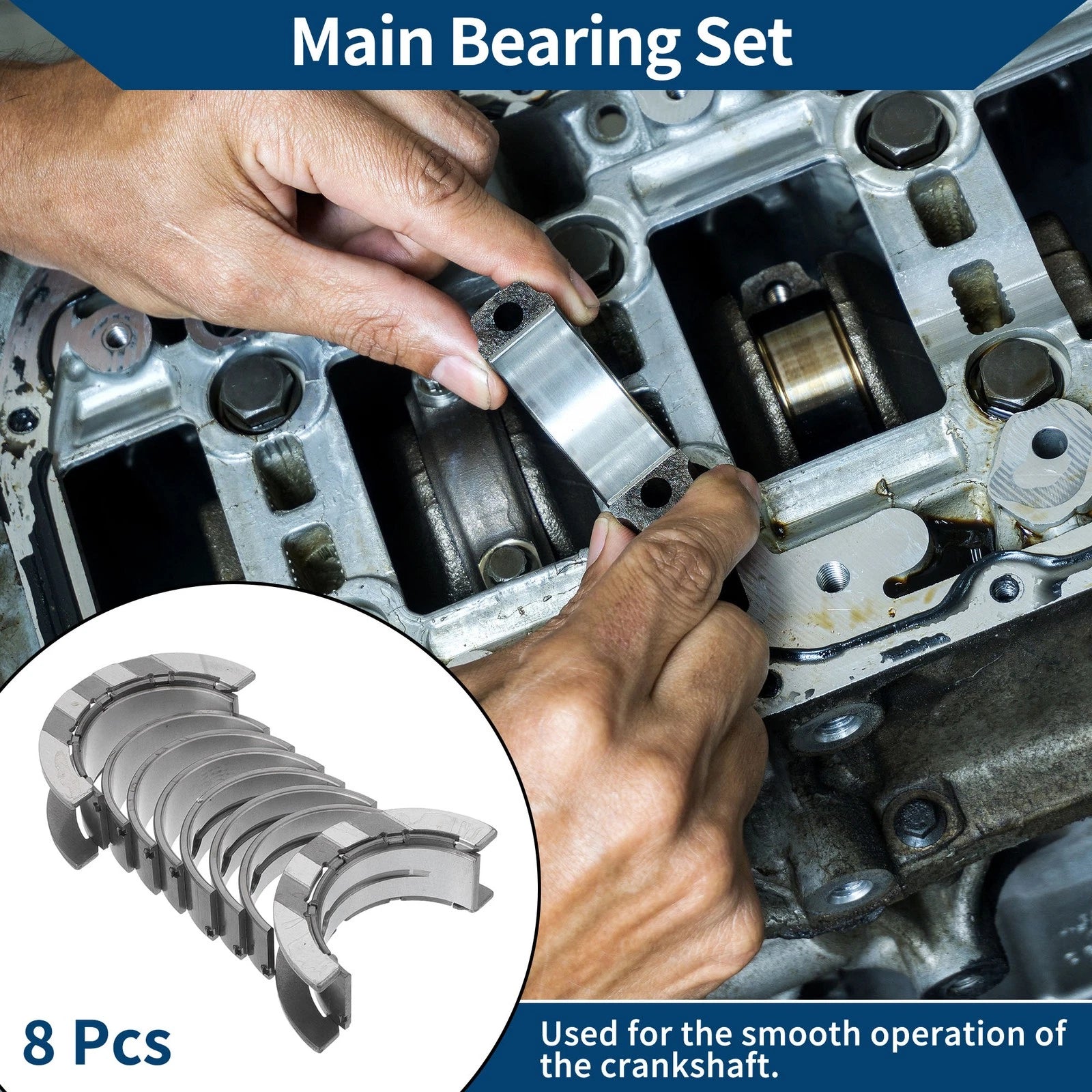 Main Bearing Set No. 11218658135 for BMW X1 (2014–2017)