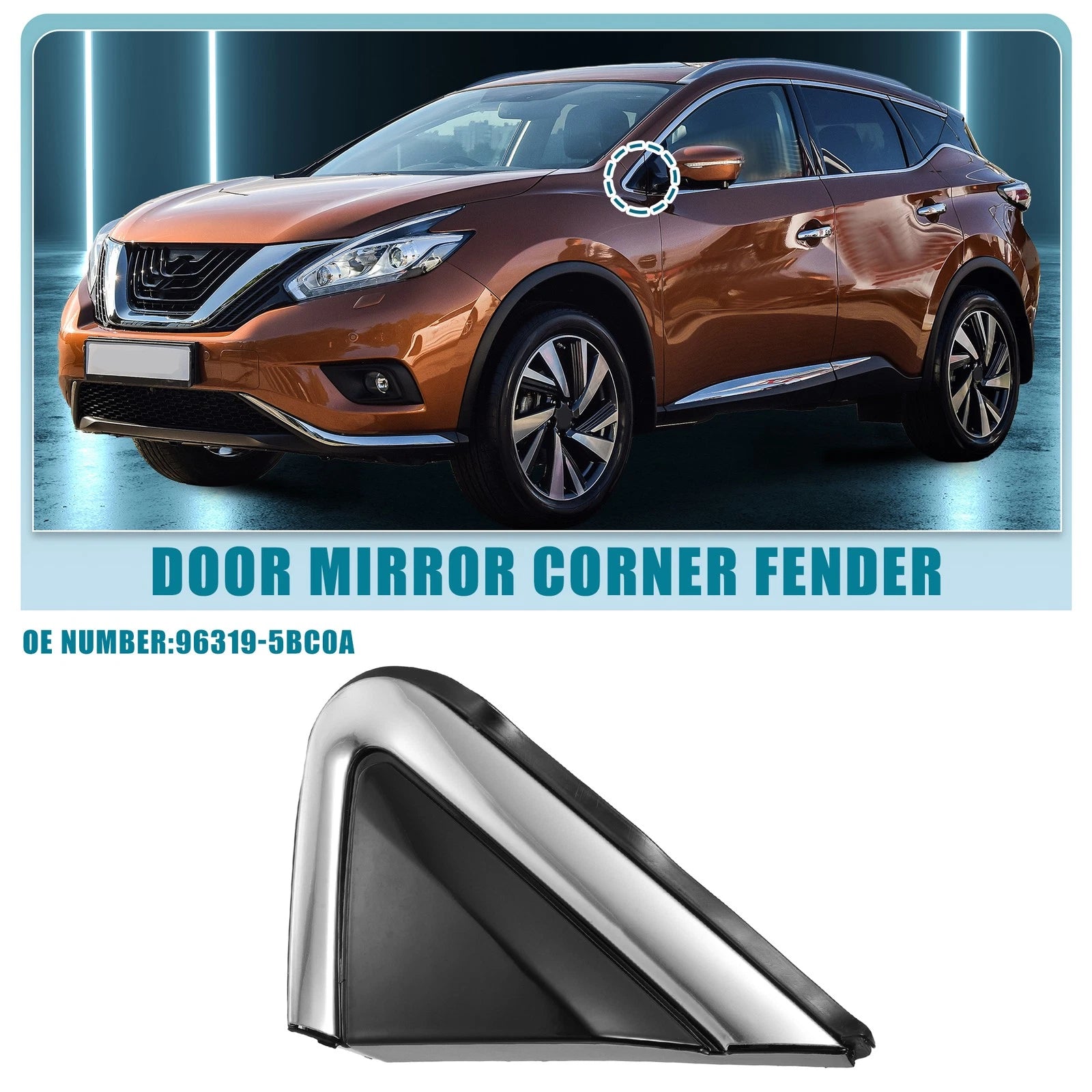 Front Left Door Mirror Corner Fender No. 96319-5BC0A for Nissan Murano (2015–2018)