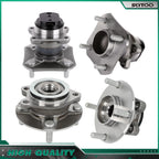Set of 4 Wheel Bearing Hubs for Nissan Versa (2007–2011) 4-Wheel ABS
