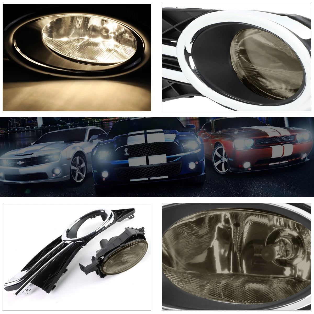 Fog Lights for Honda Odyssey (2014–2016) - Smoked Lens, Includes Switch