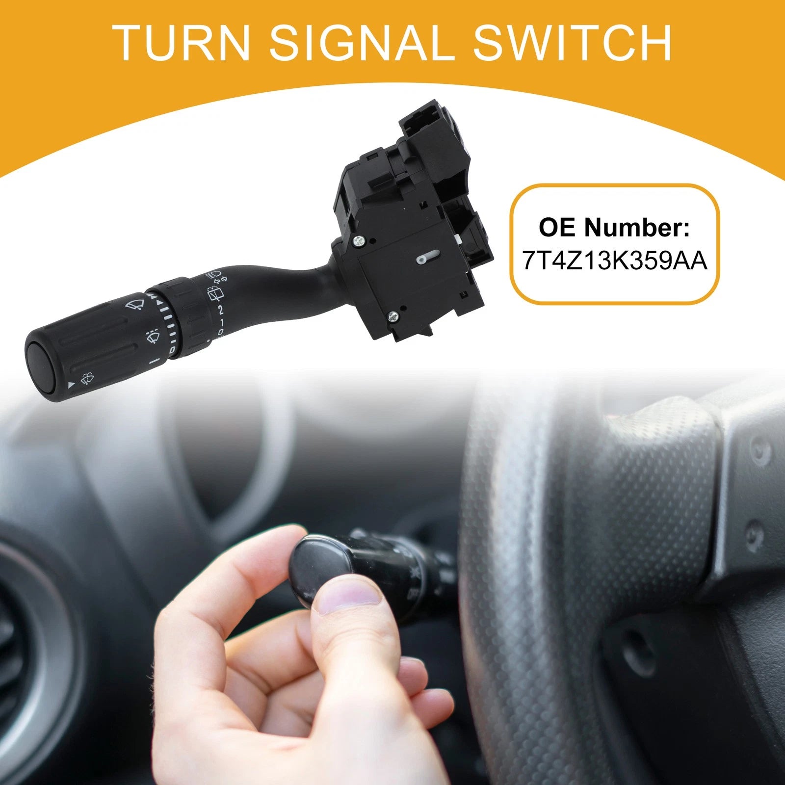 Turn Signal Switch Lever No.7T4Z13K359AA for Ford Edge Flex (2007–2019)