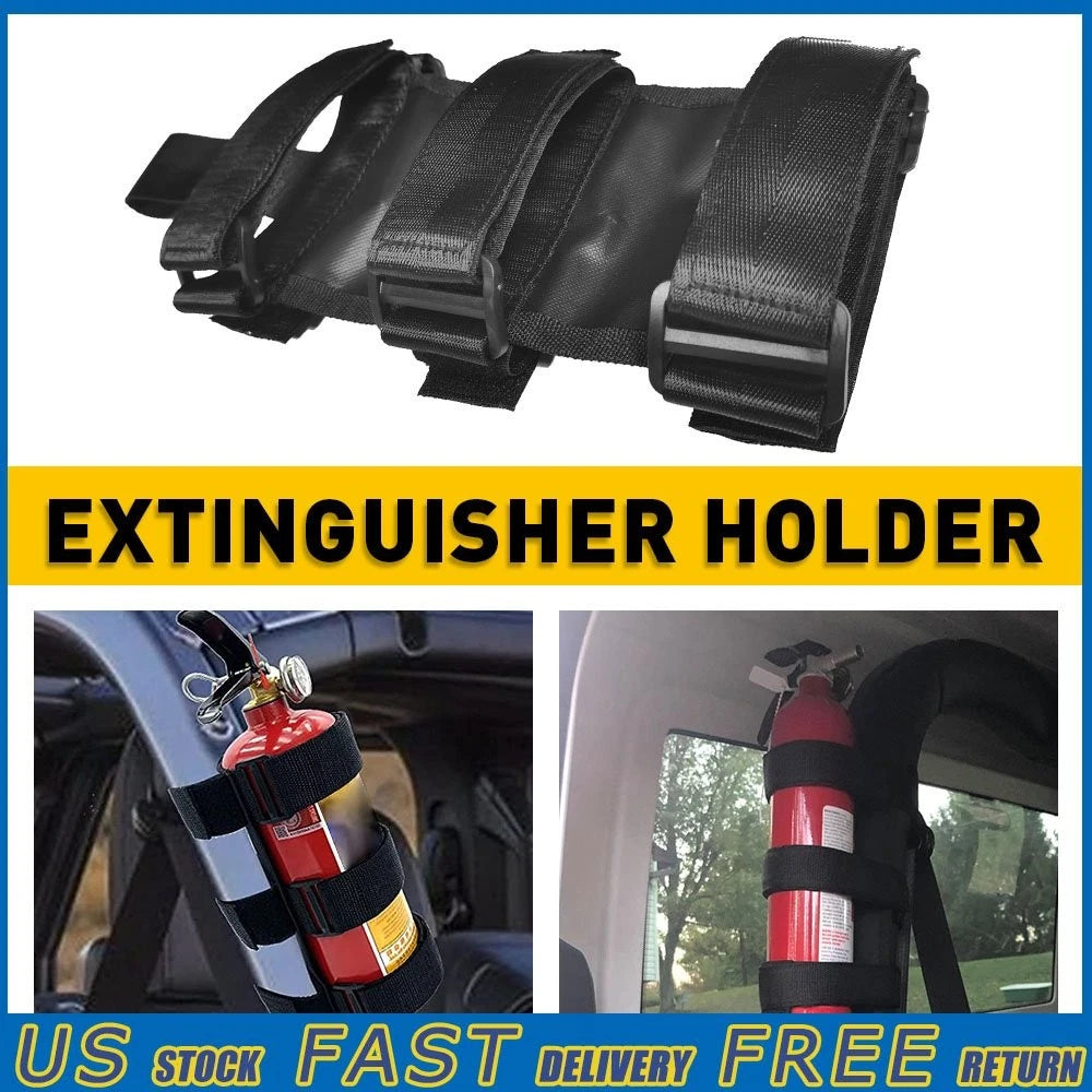 Adjustable Fire Extinguisher Holder Bracket for Jeep Wrangler (1976–2021)