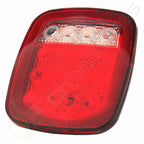 2X Sealed 12 Red & 4 White LED for Trailer Truck Stop Turn Signal Tail Light