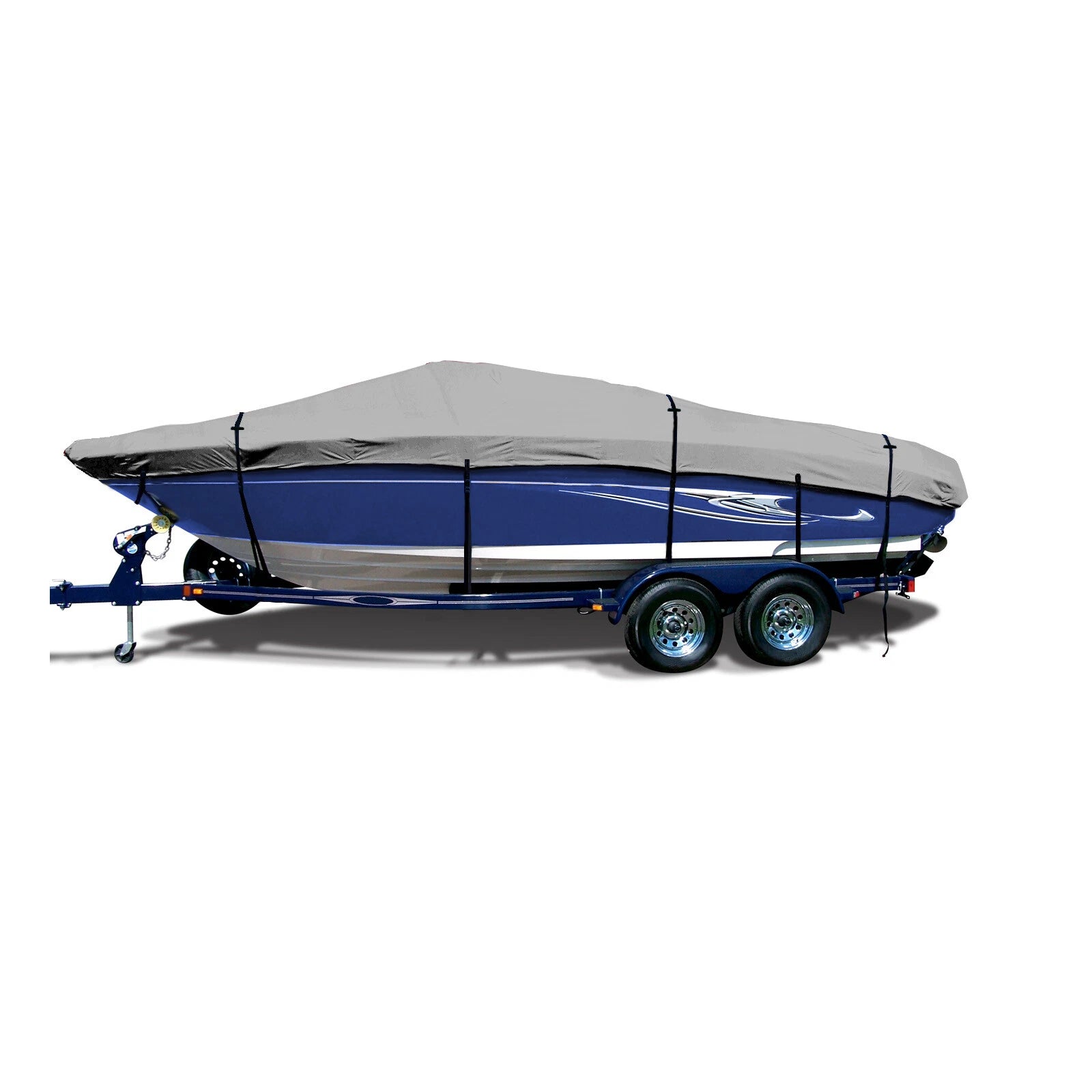 Boat cover for Tracker Targa 17 SC (Port Troll Motor, Trailerable)