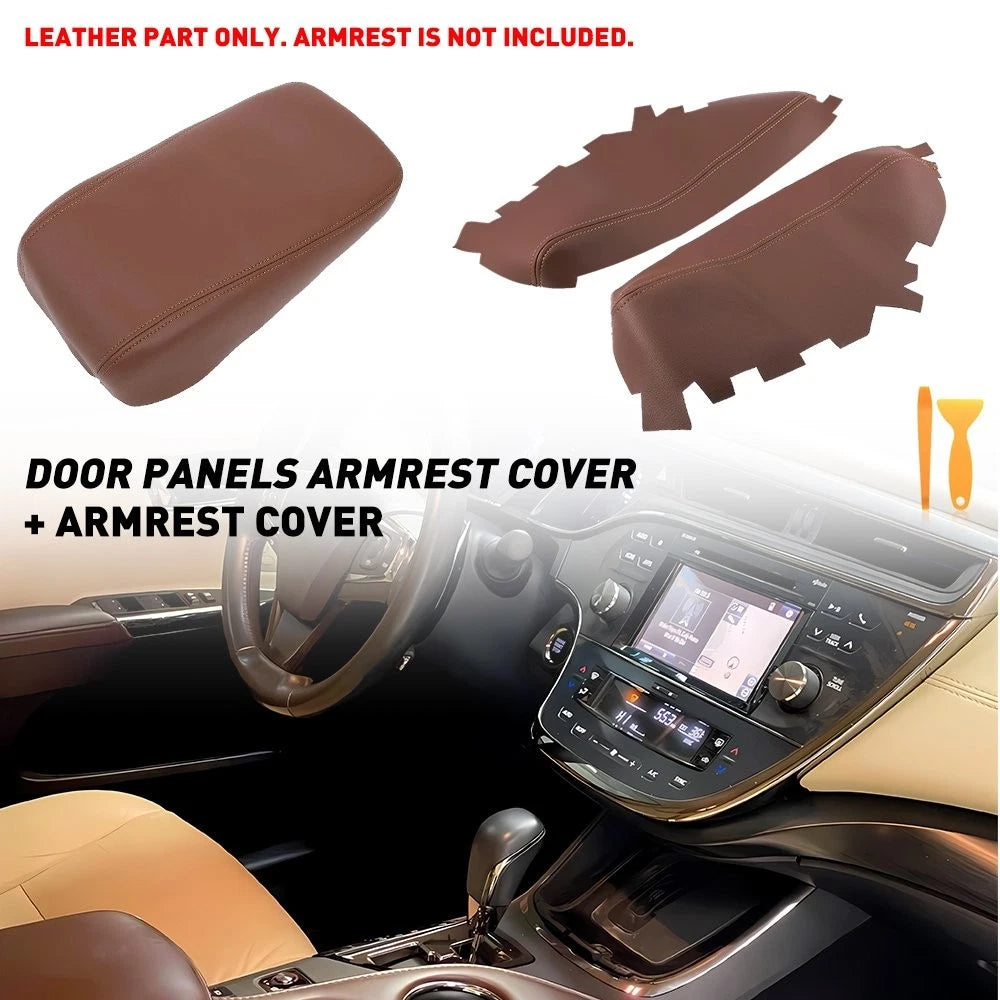 Console Cover for Toyota Avalon (2013–2018) Brown Lid Armrest & Door Panel
