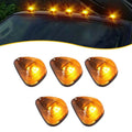 5X Amber LED Cab Roof Lights Marker Kit for Ford F250 F350 F450 (1999–2016)