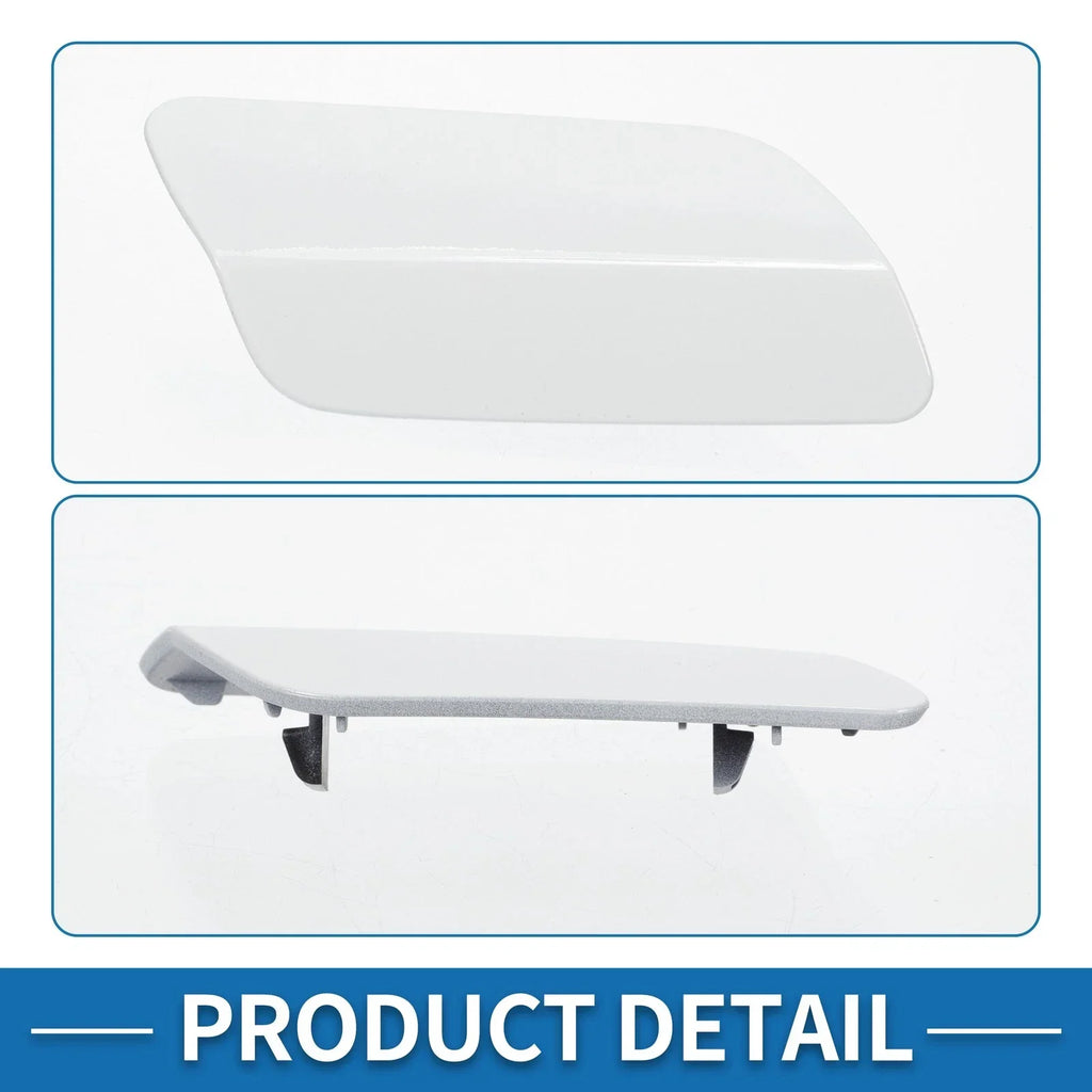 Front Right Side Bumper Headlight Washer Nozzle Cover Cap for BMW 640i White