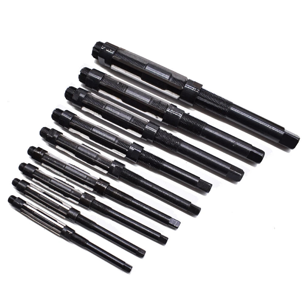 Set of 9 Adjustable Hand Reamers for Automotive Use