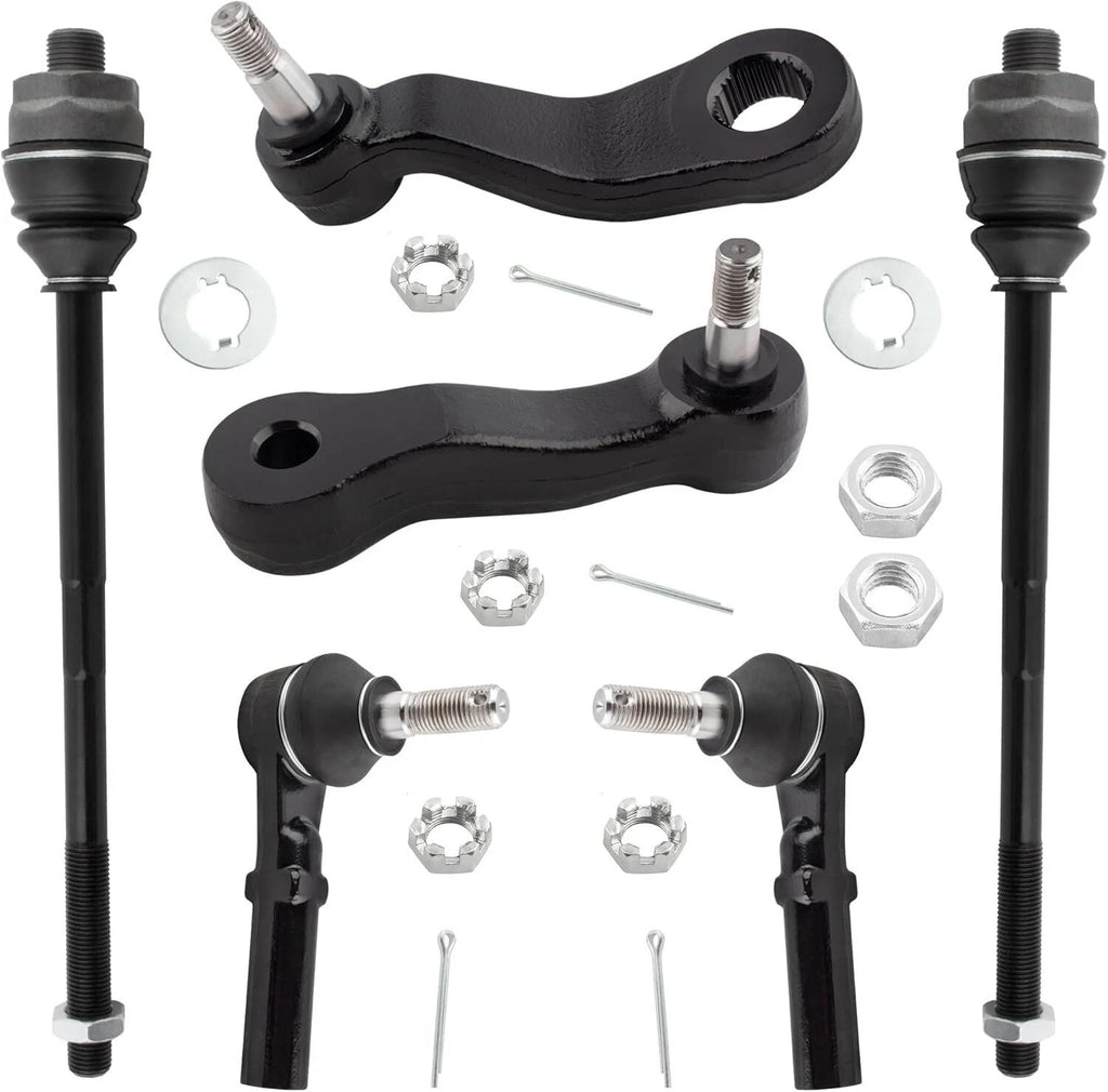 7pc Inner Outer Tie Rod & Idler Arm Pitman Arm for Chevy Silverado (1999–2007)