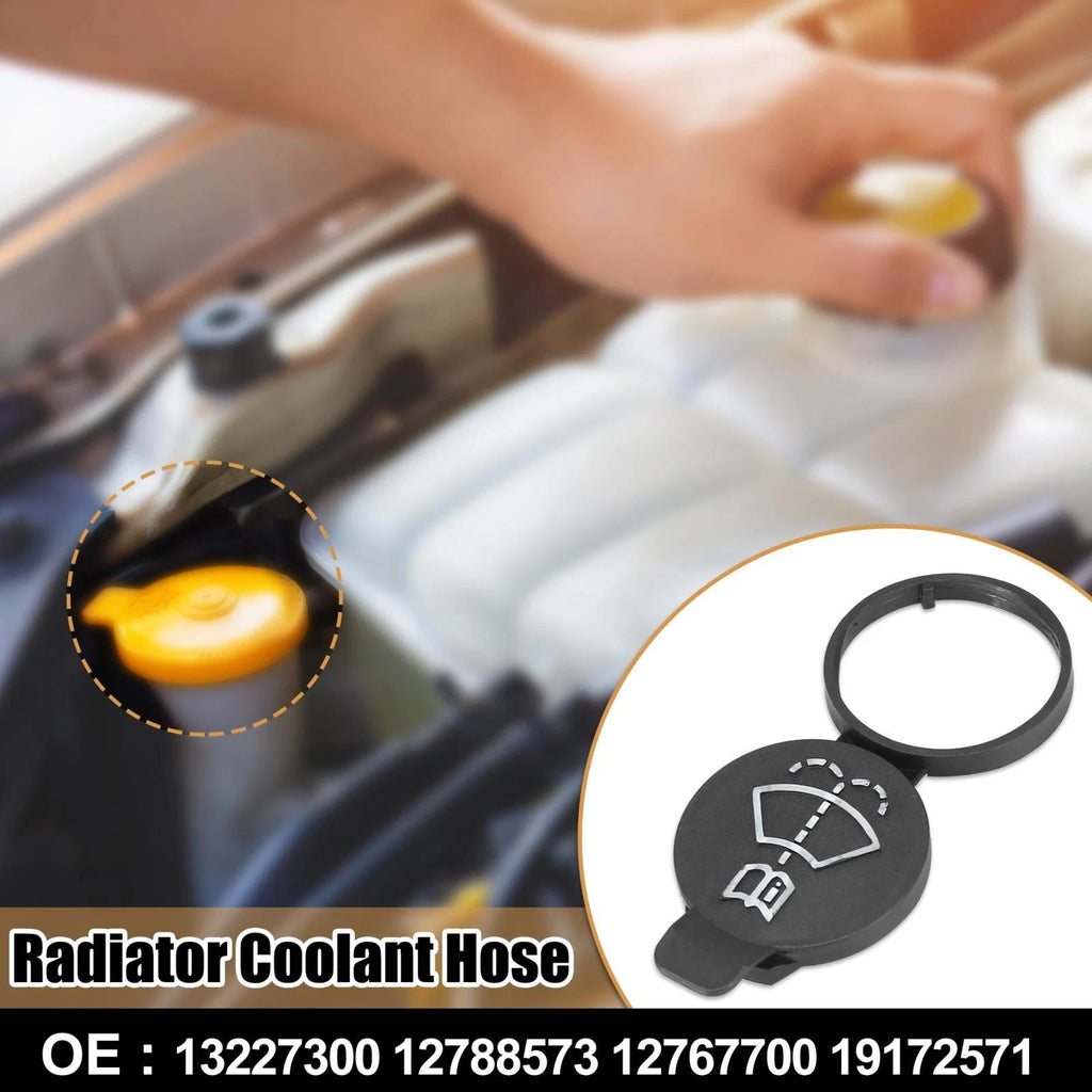 2X Black Windshield Washer Fluid Reservoir Cap for Chevrolet GMC (13227300)