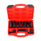 Set of 10 O2 Oxygen Sensor and Oil Pressure Socket Tools for Automotive